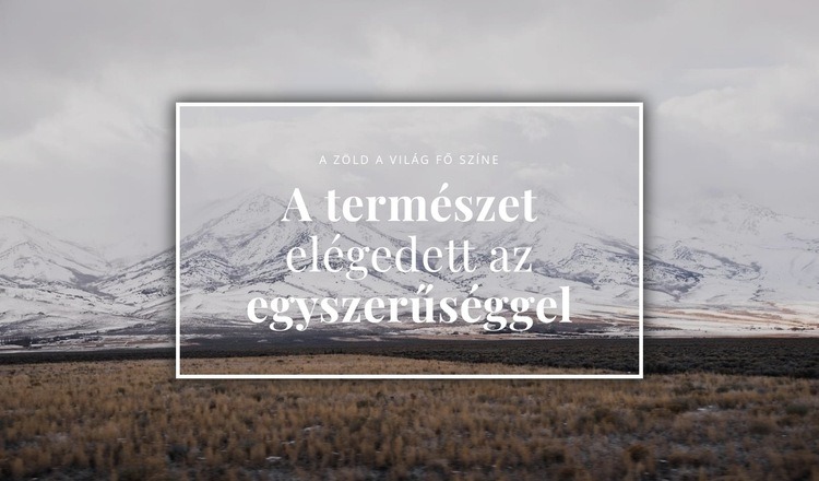 Az északi természet szépsége Sablon