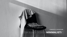 Design Del Sito Pronto All'Uso Per Interno Appartamento Minimalista