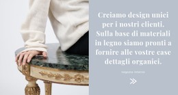 Sito Web Della Pagina Per Design Interno Unico