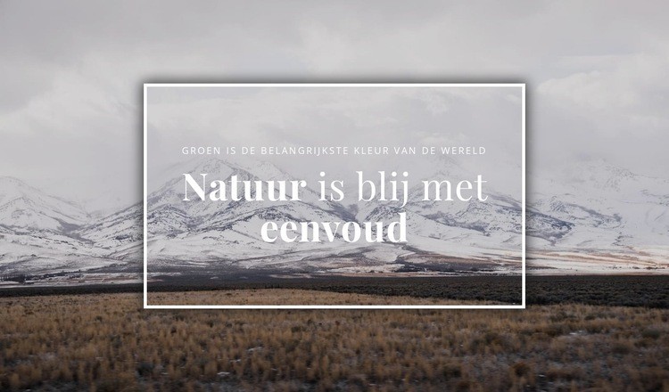 De schoonheid van de noordelijke natuur Bestemmingspagina