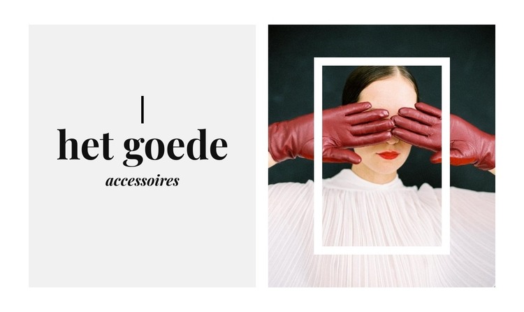 Luxe accessoires HTML-sjabloon