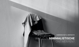 Minimalistisch Appartement Interieur - HTML5 Website Builder