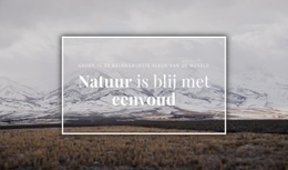 De Schoonheid Van De Noordelijke Natuur
