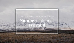 De Schoonheid Van De Noordelijke Natuur - Mockup Voor Functionaliteit Website