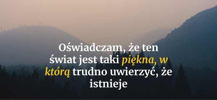 Spokój w naturze Szablony do tworzenia witryn internetowych