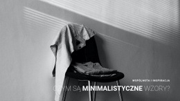 Gotowy Do Użycia Projekt Witryny Dla Minimalistyczne Wnętrze Mieszkania