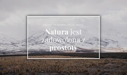 Piękno Północnej Przyrody - Pobranie Szablonu HTML