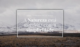 A Beleza Da Natureza Do Norte - Construtor De Sites Responsivos