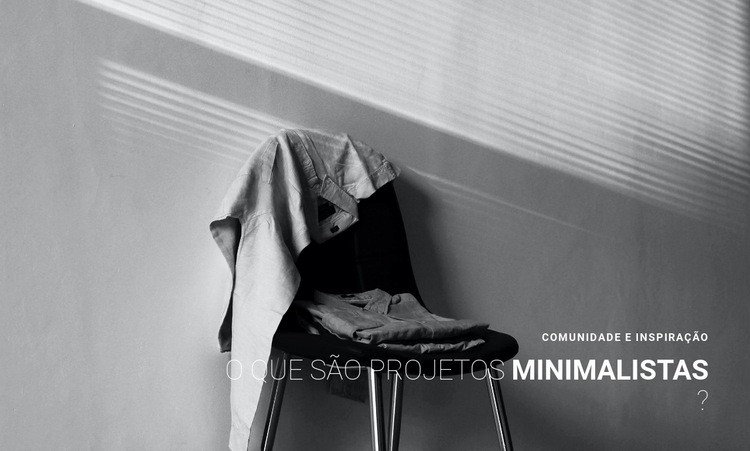 Interior minimalista do apartamento Modelos de construtor de sites