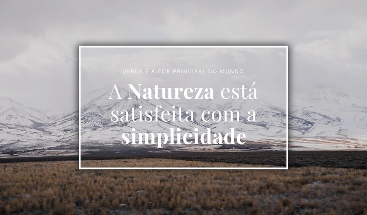 A beleza da natureza do norte Template CSS