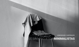 Interior Minimalista Do Apartamento - Modelo De Site