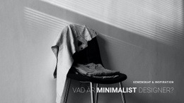 Minimalistisk Lägenhetinredning - Webbplatsmall