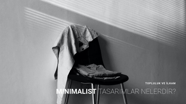 Minimalist daire iç Açılış sayfası