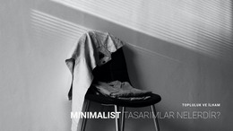 Minimalist Daire Iç - Site Şablonu