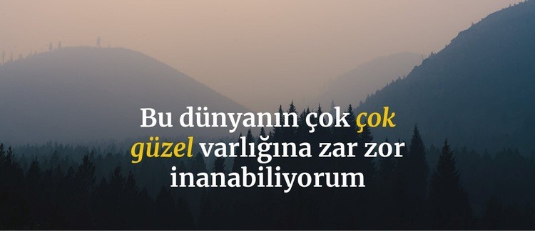 Doğada huzur HTML5 Şablonu