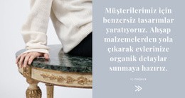 Eşsiz Iç Tasarım Için En Yaratıcı Tek Sayfalık Şablon