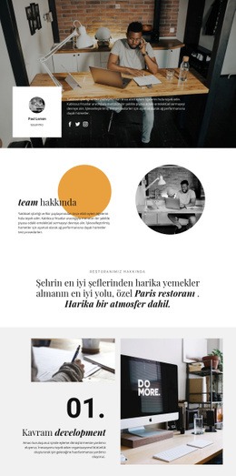 Yetenekli Geliştiricilerden Oluşan Bir Ekip - Web Sitesi Tasarımı Ilhamı