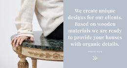 Unique Interior Design Portfolio Website
