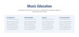 Responsive HTML For Music Education