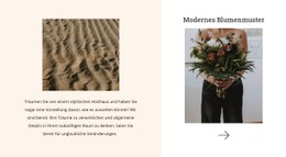 Moderne Blumenkreationen Kostenlose CSS-Websitevorlage