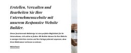 Marketing-Geschäftsagentur - Zielseite