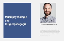 Musikpsychologie – Website-Design-Vorlage