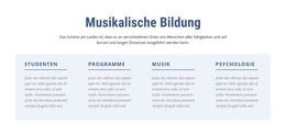 Musikalische Bildung – Funktionales WordPress-Theme
