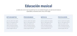 Educación Musical - HTML Page Maker