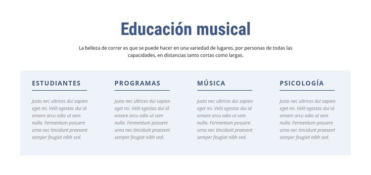 Educación musical Página de destino