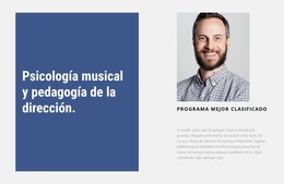 Psicología De La Música: Plantilla De Página HTML