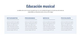 Educación Musical - Descarga Gratuita De Plantilla HTML5