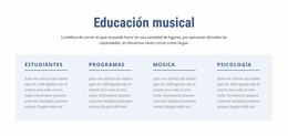Educación Musical Plantilla Joomla 2024