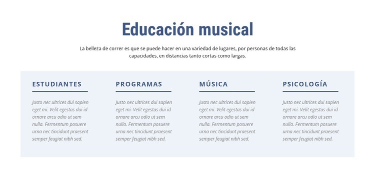 Educación musical Plantilla de una página