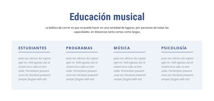 Educación musical Tema de WordPress