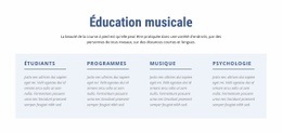 Éducation Musicale - Inspiration Pour La Conception De Sites Web