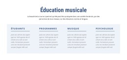Maquette De Site Web Gratuite Pour Éducation Musicale