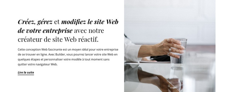 Agence commerciale marketing Maquette de site Web