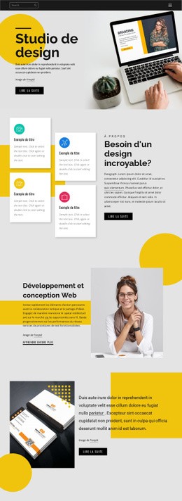 Conception De Marque, Impression Et Web – Modèle HTML5 Facile À Utiliser