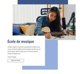 Ecole De Musique En Ligne : Modèle De Site Web Simple