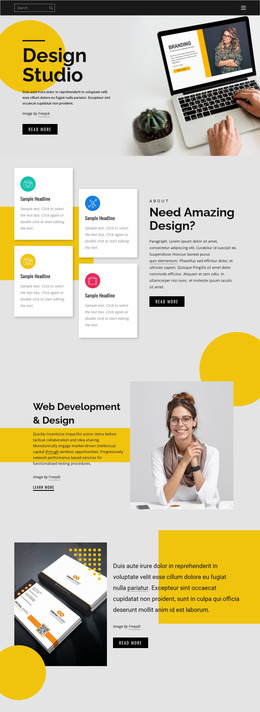Brand, Print & Web Design - Free HTML Website Builder