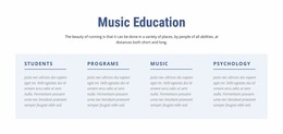 Music Education - HTML Page Maker