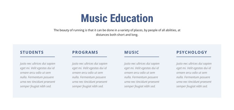 Music Education HTML5 Template