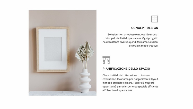 I nostri servizi interni Mockup del sito web