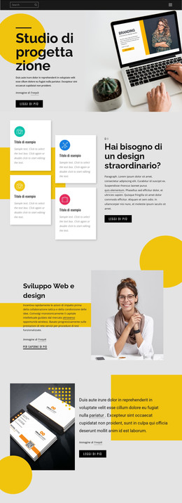 Marchio, Stampa E Web Design - Modello HTML Semplice
