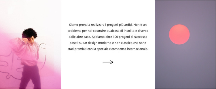 Colore e arte di tendenza Modello HTML