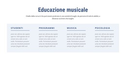 Educazione Musicale - Modello Di Sito Web Semplice