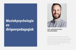 Muziek Psychologie Responsieve CSS-Sjabloon