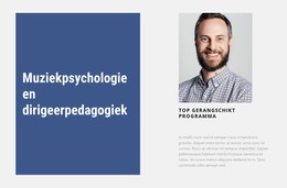 Muziek Psychologie - HTML-Paginasjabloon