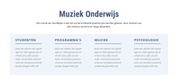 Muziek Onderwijs - Inspiratie Voor Website-Ontwerp