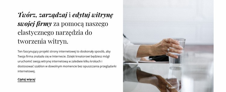 Marketingowa agencja biznesowa Kreator witryn internetowych HTML